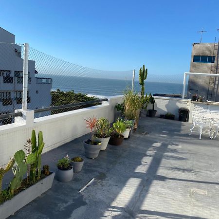 Cobertura Com Area Externa Com Vista Para O Mar Na Melhor Praia Do Guaruja Tombo Exterior foto