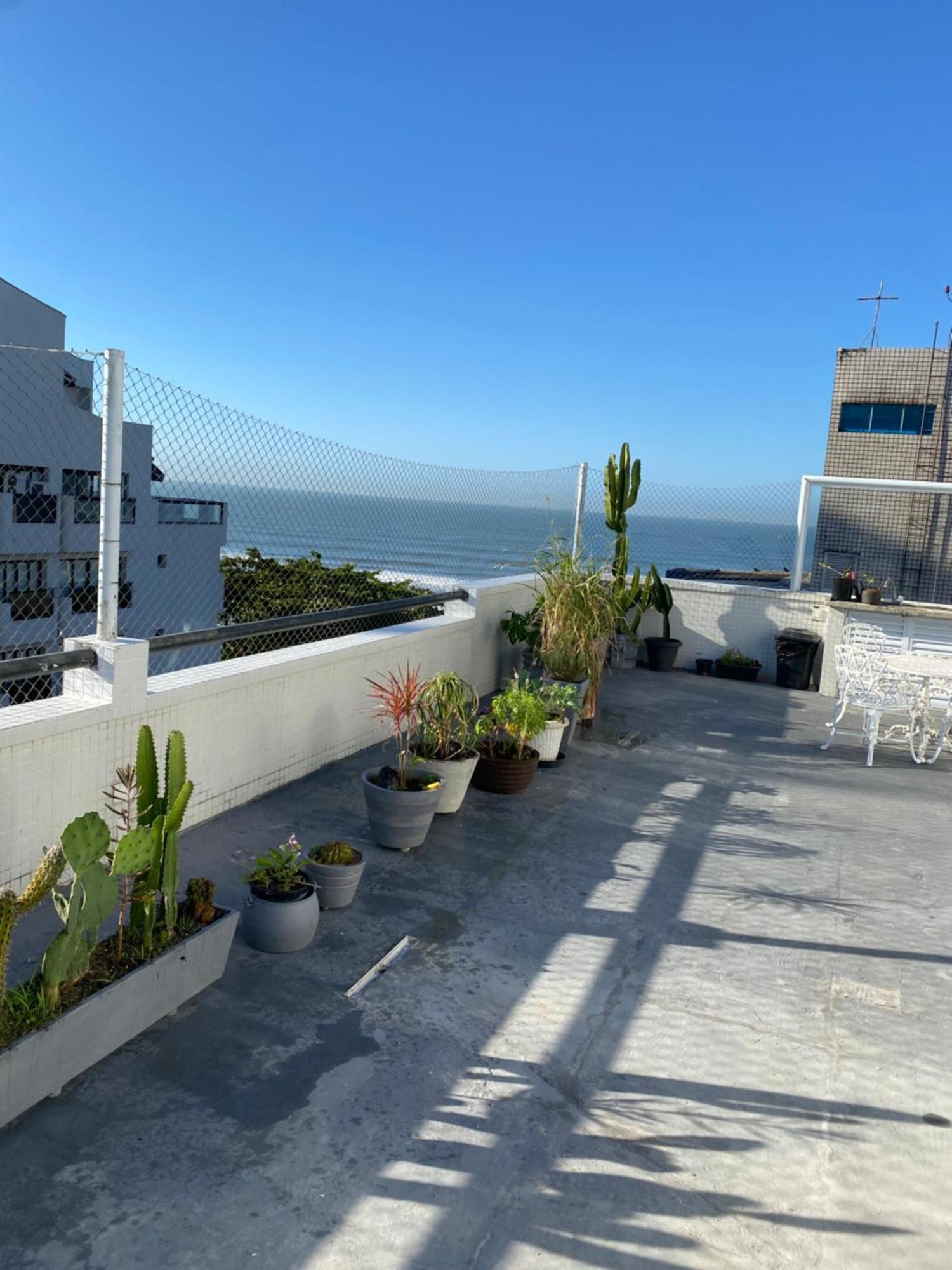 Apartamento Cobertura Com Area Externa Com Vista Para O Mar Na Melhor Praia Do Guaruja Tombo Exterior foto