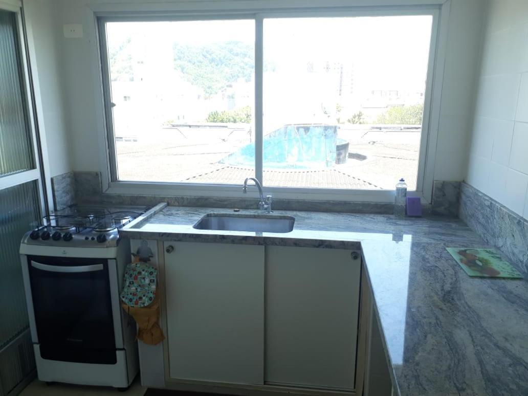 Cobertura Com Area Externa Com Vista Para O Mar Na Melhor Praia Do Guaruja Tombo Exterior foto